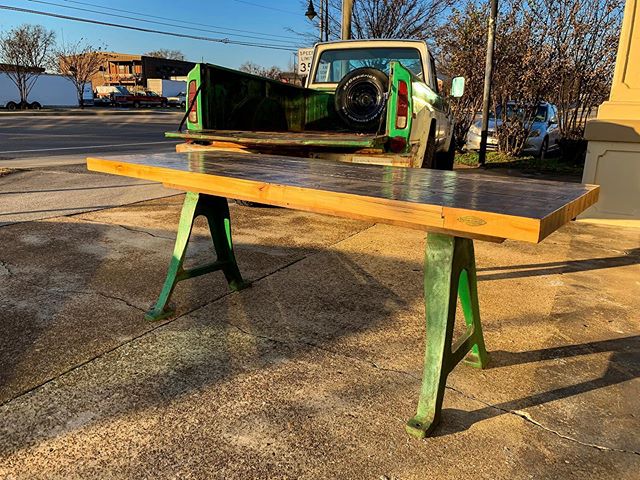 This is what happens when you find a table that matches your truck perfectly. Massive thanks to @preservationcompany for excellent customer service and impeccable craftsmanship.  Just another reason to support and shop local.